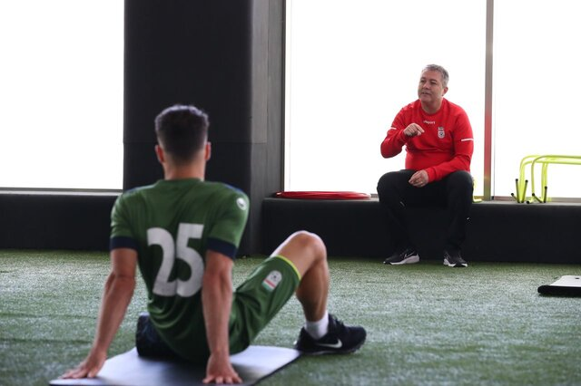 تمرین تیم ملی ایران زیر نظر اسکوچیچ قبل از اعزام به لبنان