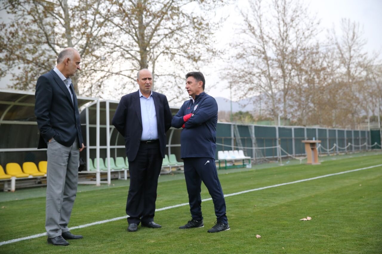 جلسه تاج و نبی با قلعه نویی در اولین تمرین - خبرگزاری مهر | اخبار ایران و جهان