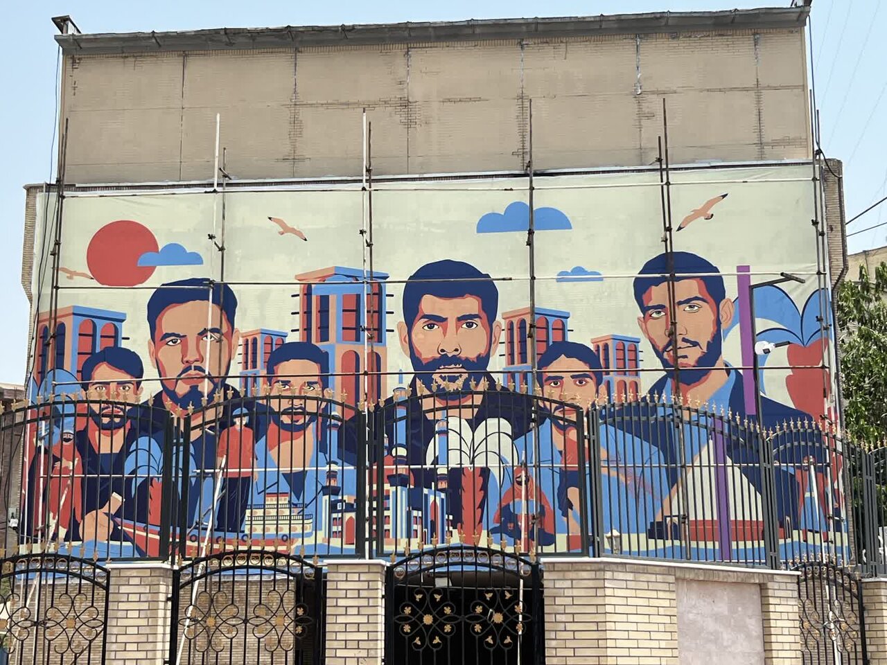 دیوار نگاره قهرمانان هرمزگان رونمایی شد - خبرگزاری مهر | اخبار ایران و جهان